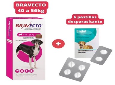 ANTIPULGAS BRAVECTO PARA PERROS DE 40 - 56 KG