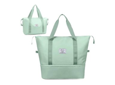 BOLSO VERDE CARTERA MULTIUSO VIAJE EXPANDIBLE IMPERMEABLE