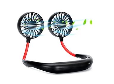 VENTILADOR DE CUELLO FLEXIBLE PORTÁTIL RECARGABLE COLOR ALEATORIO