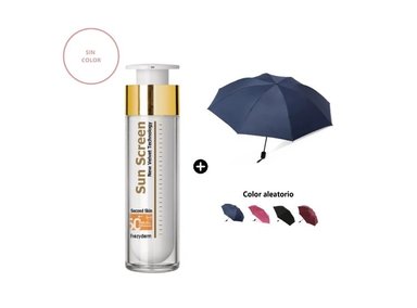 FREZYDERM SUN SCREEN VELVET FACE SPF50 50ML + PARAGUAS PLEGABLE COLOR ALEATORIO