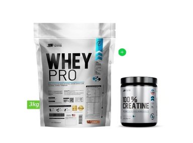 PROTEÍNA WHEY PRO 3 KG CHOCOLATE + CREATINA UNIVERSAL NUTRITION