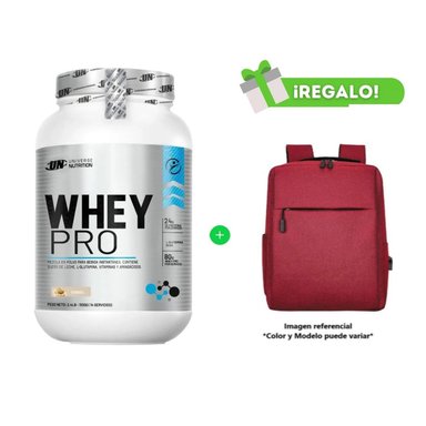 PROTEÍNA WHEY PRO 1.1 KG CHOCOLATE + MOCHILA PORTALAPTOP