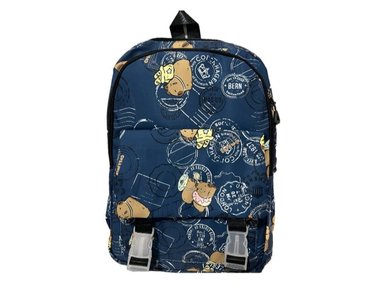 MOCHILA MULTIUSOS CAPIBARA VIRAL CON BROCHE AZUL