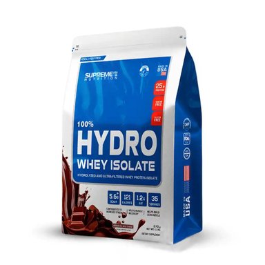 PROTEÍNA 100% HYDRO WHEY ISOLATE 2.43 LB CHOCOLATE SUPREME NUTRITION