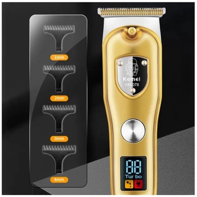 MÁQUINA CORTADORA PATILLERA PROFESIONAL INALÁMBRICA KEMEI KM-078 ALEATORIO - 2