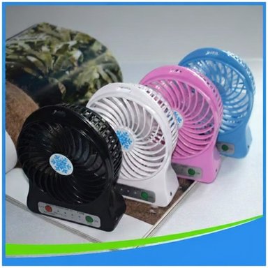 MINI VENTILADOR PORTÁTIL RECARGABLE DE MESA COLOR ALEATORIO - 4