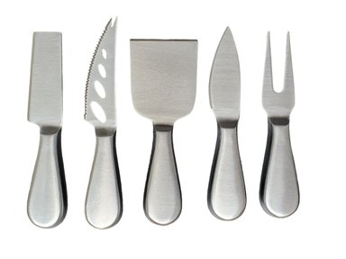 SET DE CUCHILLOS DE ACERO PARA QUESOS EMBUTIDOS CHARCUTERIA