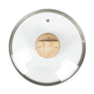 OLLA 32 CM DE ALUMINIO ANTIADHERENTE REVESTIDA MARMOL TAPA DE VIDRIO - 5