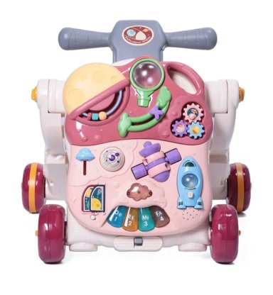 CAMINADOR ANDADOR CORREPASILLOS MULTIFUNCIONAL BEBE - GUINDA - 5