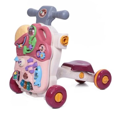 CAMINADOR ANDADOR CORREPASILLOS MULTIFUNCIONAL BEBE - GUINDA - 7
