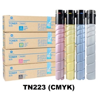 KIT DE TONER KONICA MINOLTA TN-223 PACK CYMK ORIGINAL