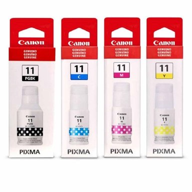 KIT BOTELLAS TINTA CANON MULTICOLOR GI-11 CMYBK