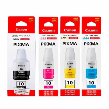 KIT TINTA CANON MULTICOLOR GI-10 CMYBK G5010 G6010