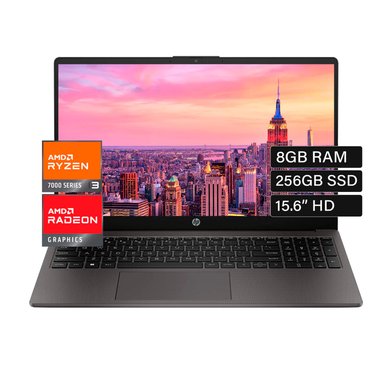 LAPTOP HP 255 G10, AMD RYZEN 3 7330U, 8GB DDR4, 256GB SSD, 15.6″LED, WINDOS 11 PRO, 81U53L