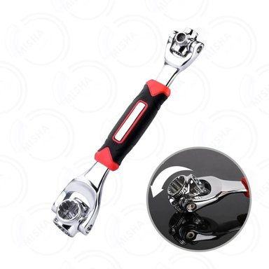 LLAVE UNIVERSAL MULTIUSOS 48 EN 1 CON CABEZAL DE ROTACIÓN 360 GRADOS