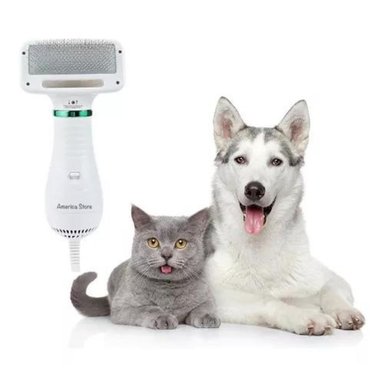 CEPILLO PERROS GATOS SECADOR MASCOTAS 2 EN 1