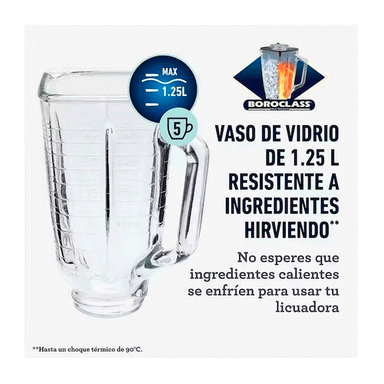 LICUADORA OSTER BLST4655 CLASICA CROMADA CON PERILLA ERGONOMICA - 4