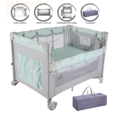 CORRAL CUNA INFANTI ALWAYS TOGETHER MINT ZK005