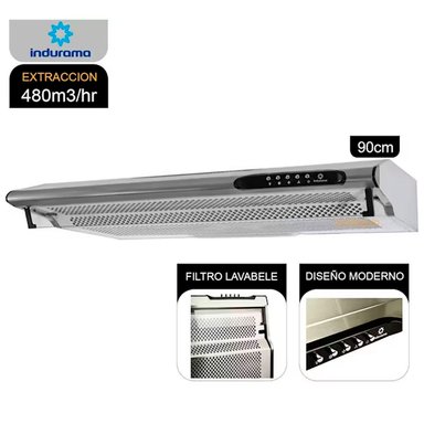 CAMPANA EXTRACTORA 90CM INDURAMA CEI-902CRP