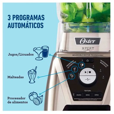 LICUADORA OSTER BLST3B CAG XPERT CON CONTROL TEXTURA BLST3B-CAG - 3