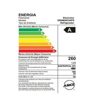 REFRIGERADORA ELECTROLUX TOP FREEZER FROST ERDM26F2HPS 211LT GRIS - 5