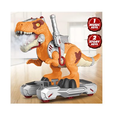 JUGUETE SCOOTER DINOSAURIO EFECTO BOTA HUMO MUSICAL Y LUCES - 3