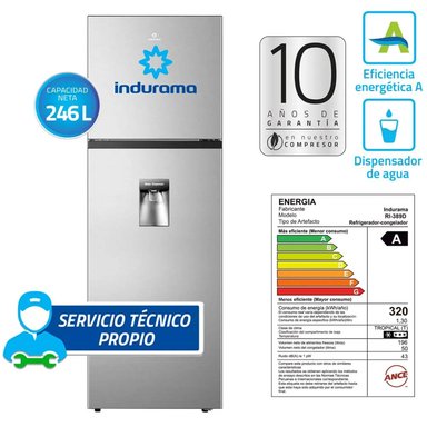 REFRIGERADORA INDURAMA RI-389D NO FROST CROMA