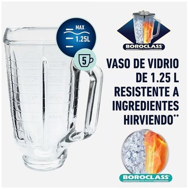 VASO OSTER PARA LICUADORA CLÁSICA DE VIDRIO PYREX