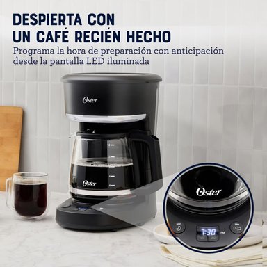 CAFETERA OSTER PROGRAMABLE 12 TAZAS DE FILTRO BVSTDCP121B - 2