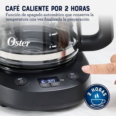 CAFETERA OSTER PROGRAMABLE 12 TAZAS DE FILTRO BVSTDCP121B - 6