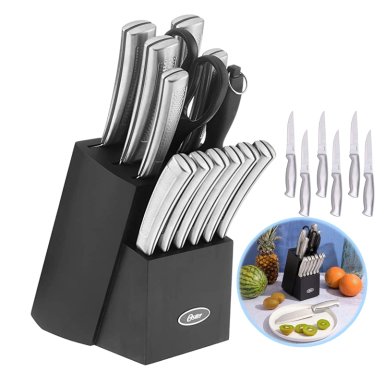 JUEGO DE CUCHILLOS OSTER WELLISFORD 14P ACERO BASE