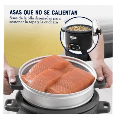 OLLA ARROCERA OSTER 1.8L 3 EN 1 FUNCIÓN DE SOFRITO VAPORERA CKSTRC10DFBLK - 4