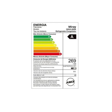 CONSERVADORA EXHIBIDORA MIRAY CMVE-205M 211 LITROS - 2