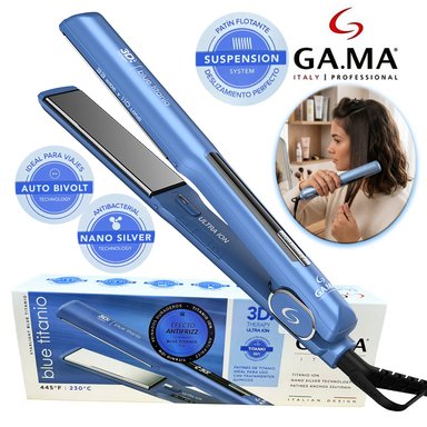 PLANCHA ALISADOR STARLIGHT 3D BLUE TITANIO GAMA BECHS0000002439 - 1