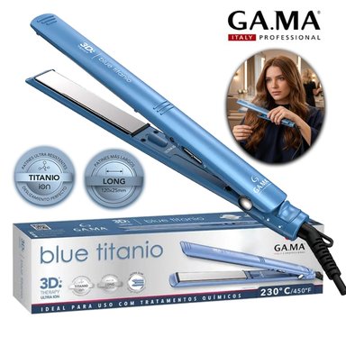 PLANCHA ALISADOR GAMA 3D BLUE TITANIO BECHS0000002426 AZUL - 1
