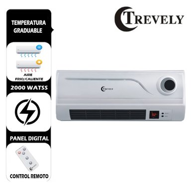 CALENTADOR DE PARED TCH-080 2000W CON CONTROL REMOTO - 1