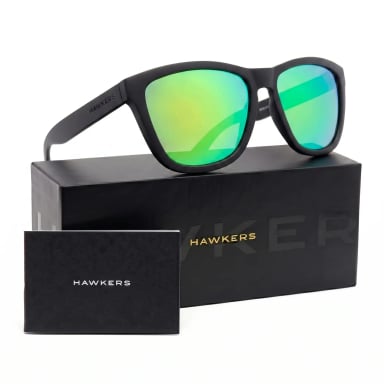 LENTES DE SOL HAWKERS ONE O18TR02 NEGRO MATE VERDE ESPEJADO TALLA 54MM - NEZMUN.PE - 1