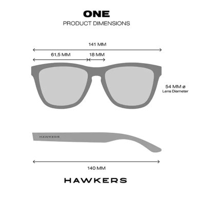 LENTES DE SOL POLARIZADO HAWKERS ONE HONE22BBTP NEGRO MATE BLACK TALLA 54MM - NEZMUN.PE - 3