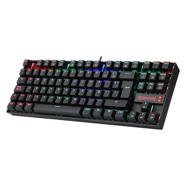 TECLADO REDRAGON MECÁNICO K552-RGB KUMARA NEGRO BLUE SWITCH - 1