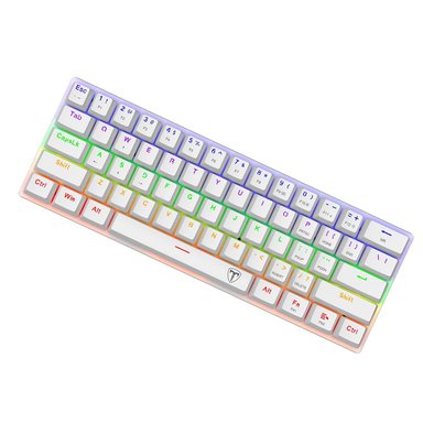 TECLADO T-DAGGER RAINBOW WHITE T-TGK321W ARENA - 3