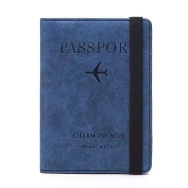 PORTA PASAPORTE COOL BAGS AZUL VINTAGE - 2