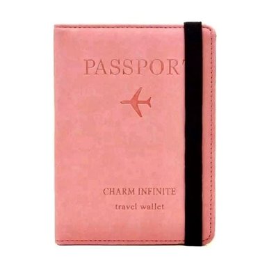 PORTA PASAPORTE VINTAGE ROSADO - 2