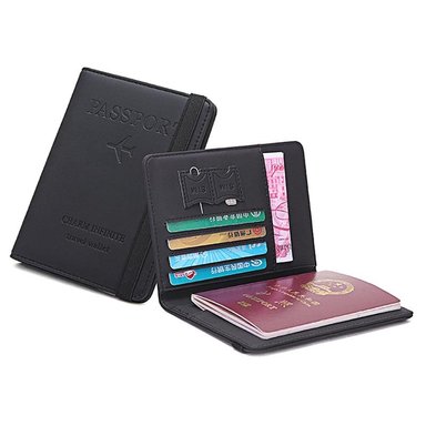 PORTA PASAPORTE VINTAGE NEGRO COOL BAGS - 1