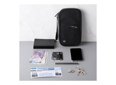 PORTA DOCUMENTOS DE VIAJE NEGRO CON RFID COOL BAGS - 5