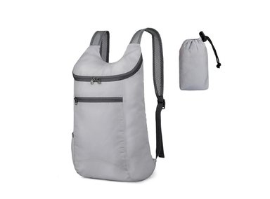MOCHILA COOL BAGS CB-BOLSOS GRIS IMPERMEABLE PLEGABLE PORTATIL - 2