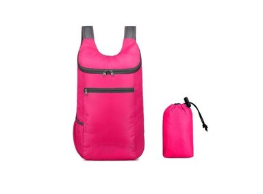 MOCHILA COOL BAGS CB-BOLSOS ROSADO IMPERMEABLE PLEGABLE PORTATIL