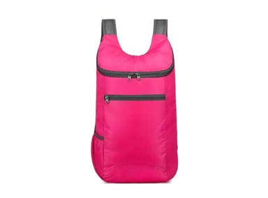 MOCHILA COOL BAGS CB-BOLSOS ROSADO IMPERMEABLE PLEGABLE PORTATIL - 2