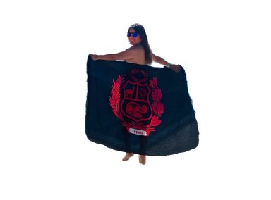 PAREO COOL BAGS CB-PLAYA NEGRO ROJO MOTIVOS PERUANOS