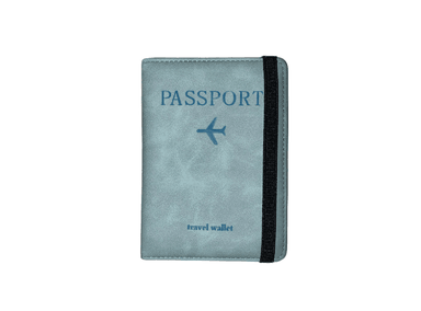 PORTA PASAPORTE VINTAGE AZUL - 3