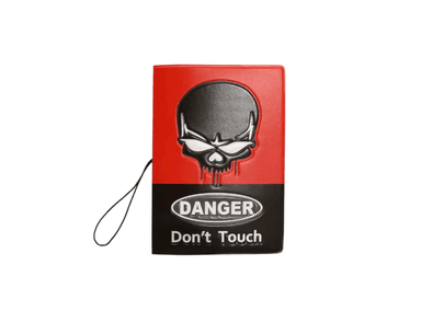 PORTA PASAPORTE COOL BAGS NEGRO RETRO DANGER
